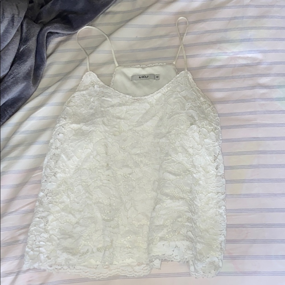 White tank top